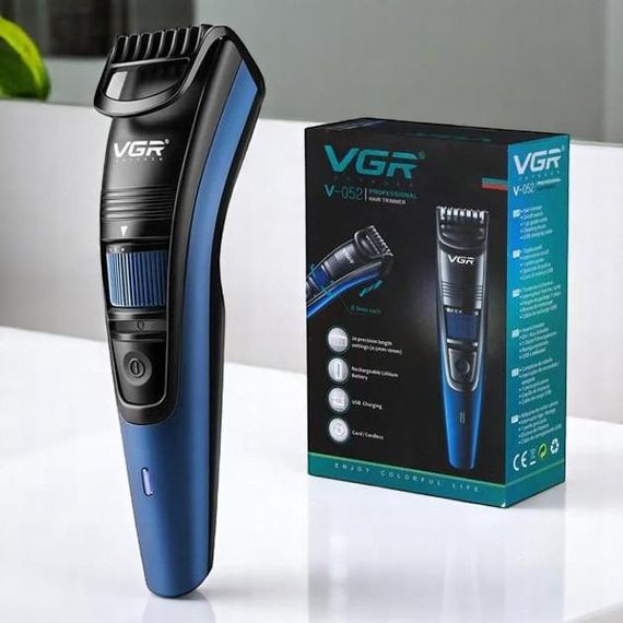 Беспроводной аккумуляторный триммер для стрижки волос VGR-053, Надежная машинка для стрижки SN-52