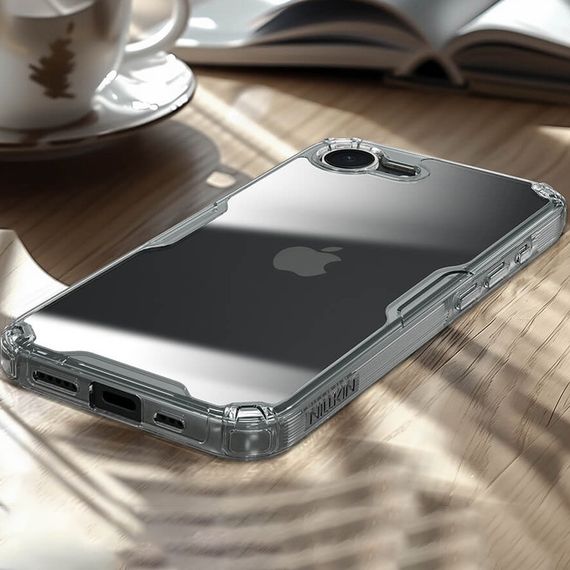 TPU чохол Nillkin Nature Pro Series для Apple iPhone 16e (6.1") Безбарвний (прозорий) | Зображення 4