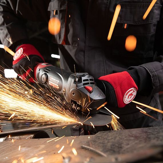 Шліфмашина кутова 1200Вт, діаметр круга 125мм, 5000-12000 об/хв, поворотне руків'я INTERTOOL WT-0225 | Зображення 8