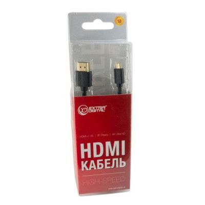 Кабель мультимедийный HDMI M to HDMI mini M 0.5m Extradigital (KBD1678) | Зображення 3