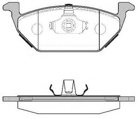 Колодка гальм. диск. SEAT LEON REMSA 063300 на AUDI A3 (8L1)