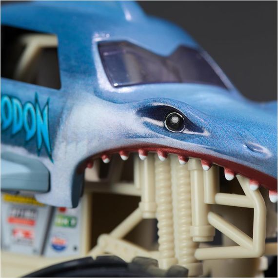 Оригинал Monster Jam Megalodon Монстр-трак 1:24 Акула Мегалодон Металлический кузов | Зображення 3