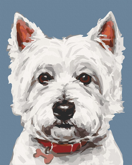 Картина по номерам. "Вайт терьер" Art Craft 11652-AC 40*50 см