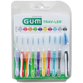Набір міжзубних щіток в ассортименті GUM TravLer 10 штук