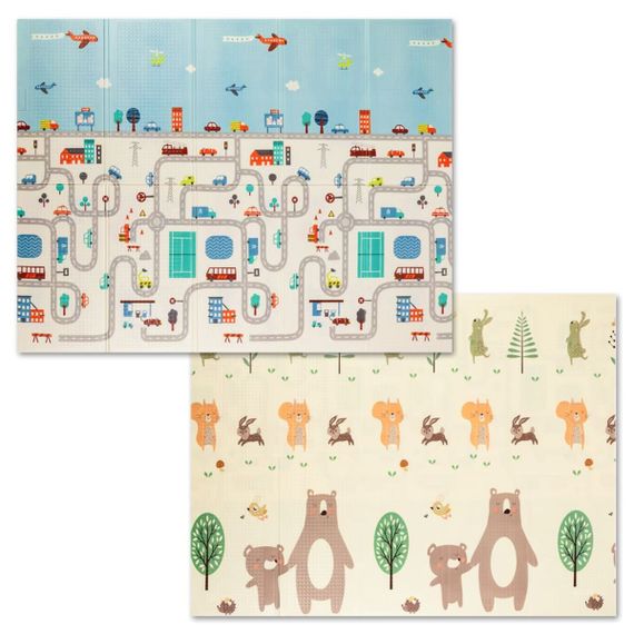 Дитячий складаний розвиваючий термокилимок 200х150х0.6см "Дорога | Ліс" (235) SW-00000155 | Зображення 9