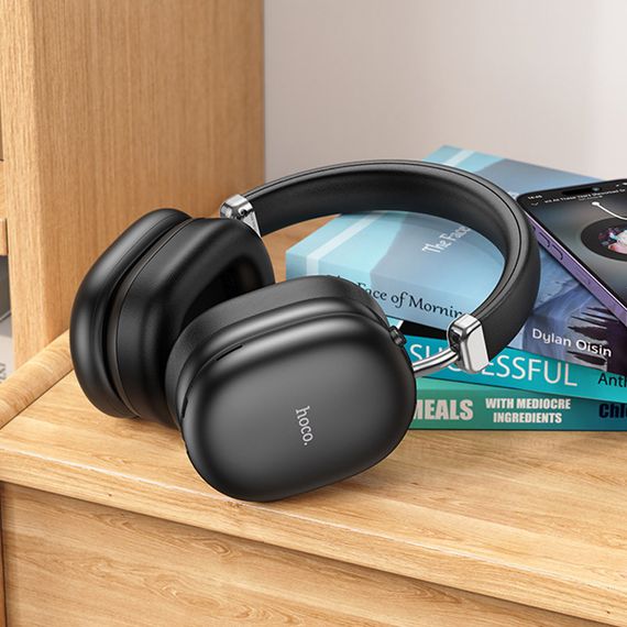 Накладні бездротові навушники Hoco W35 Max Auspicious ANC Black | Зображення 3