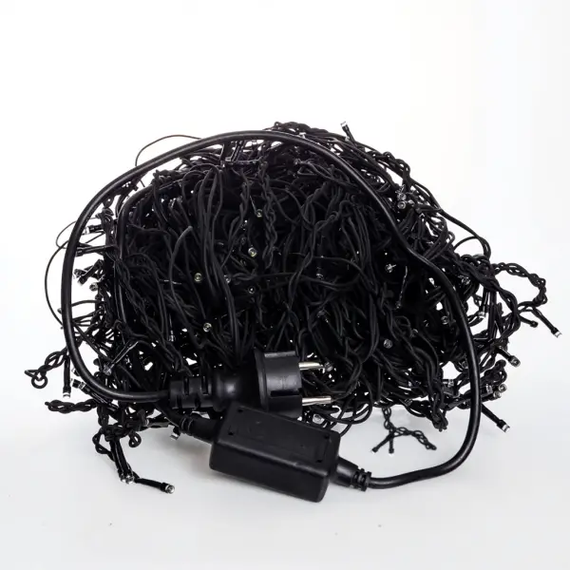 Вулична гірлянда Бахрома 25 м 405 LED білий, чорний дріт, ефект флеш | Зображення 3