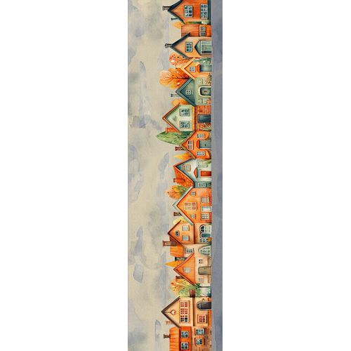 Доріжка на стіл Будиночки 150x40 см (DR__24S009)