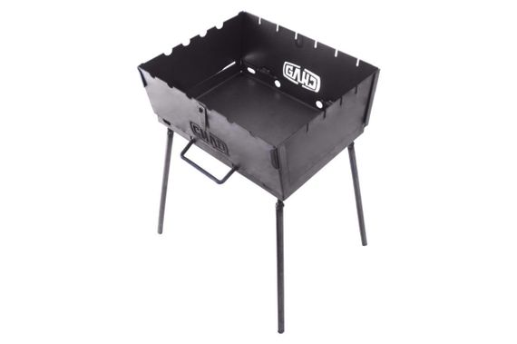 Мангал розкладний (кейс) холоднокатана товщина 1,5 мм на 6 шампурів СИЛА 960114 960114 | Зображення 2