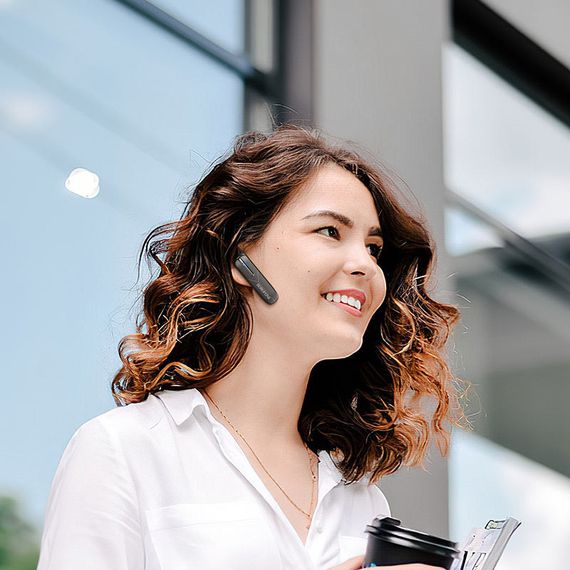 Bluetooth Гарнитура Borofone BC36 Lucky Черный | Зображення 3