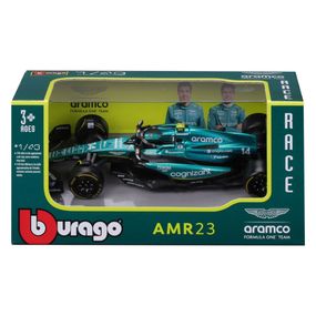 Коллекционная автомодель "Aston Martin AMR23 (2023)" Bburago 18-38090, 1:43 масштаб
