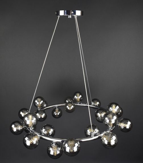 Люстра підвісна на 25 лампочок 27785 Хром 40-170х72х72 см.