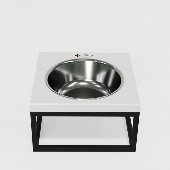 Миска на подставке для кошек и средних собак Hollky Base Solo M (1 × 0,8 л) Solo M-212110-GRWH | Зображення 2