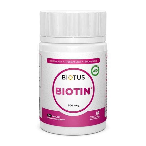 Биотин Biotus Biotin 300 mcg 30 Tabs BIO-530289