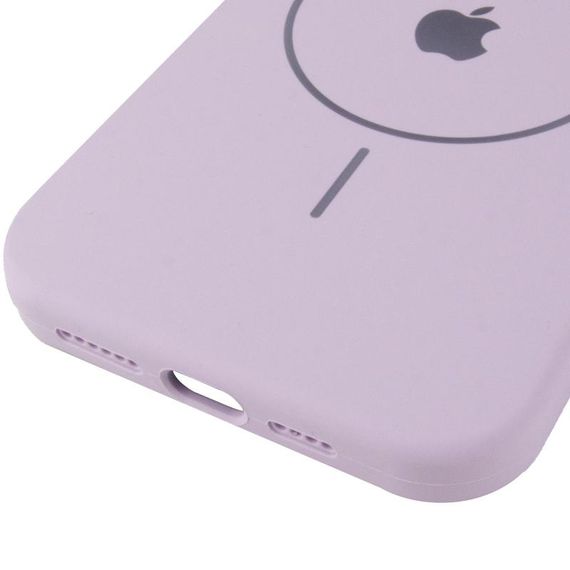 Чохол Silicone Case Full Protective (AA) V2 with MagSafe для Apple iPhone 12 Pro / 12 (6.1") Бузковий / Lilac | Зображення 4