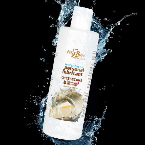 2в1 лубрикант и массажный гель - MyLove Aroma Series Intim&Massage Cheesecake, 300 мл Sex Aura | Зображення 3