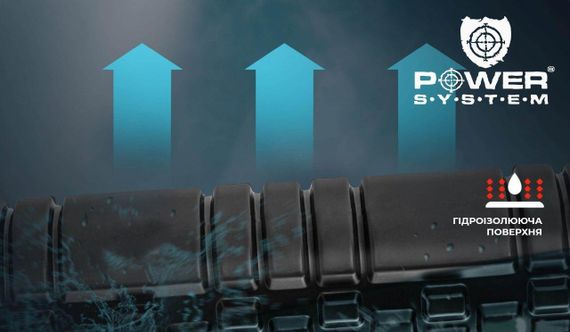 Масажний ролик (роллер) Power System PS-4050 Fitness Foam Roller Black/Green (33x15см.) | Зображення 3