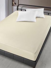 Простирадло на резинці Arya Сатин London AR-A107300-creamy 180х200х30 см кремова