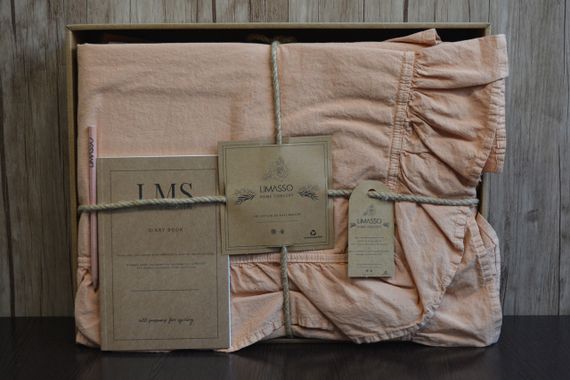 Постільна білизна Limasso Stonewashed Exclusive Ranforse 200 х 220 см Toast | Зображення 5