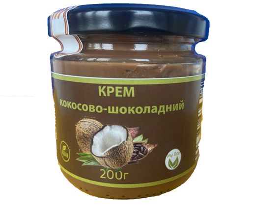 КРЕМ КОКОСОВО-ШОКОЛАДНИЙ  БЕЗ САХАРА на еритритолі, 1100 г | Зображення 3