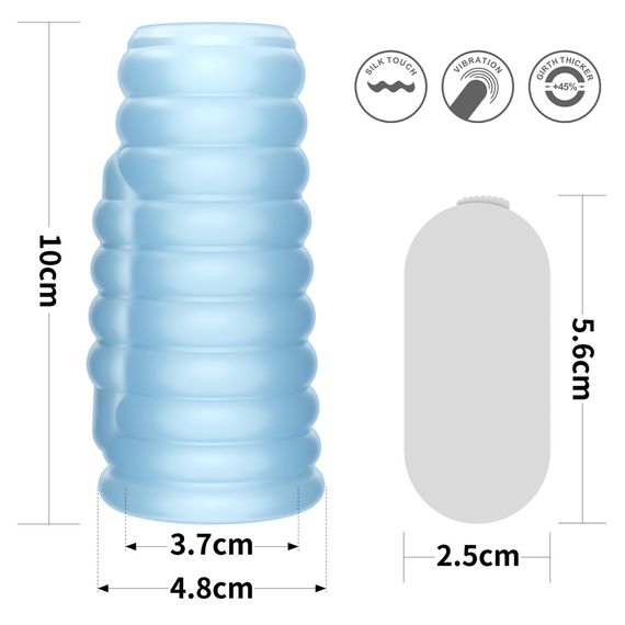 Насадка на член - Vibrating Wave Knights Ring Blue sexstyle | Зображення 1