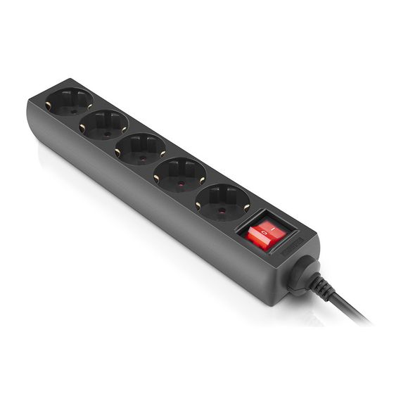 Мережевий фільтр живлення REAL-EL RS-Protect M 5m, black (EL122300030) | Зображення 2