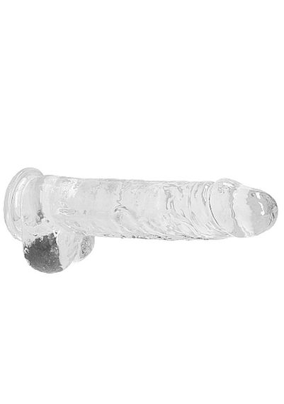 Фалоімітатор Realistic Dildo with Balls Transparent 9/23 см Sex Aura | Зображення 5
