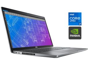 Мобільна робоча станція Б-клас Dell Precision 3570 / 15.6" (1920x1080) IPS / Intel Core i7-1255U (10 (12) ядер по 3.5 - 4.7 GHz) / 16 GB DDR5 / 512 GB SSD M.2 / nVidia T550, 4 GB GDDR6, 64-bit / WebCam / Win 11 Pro б/в
