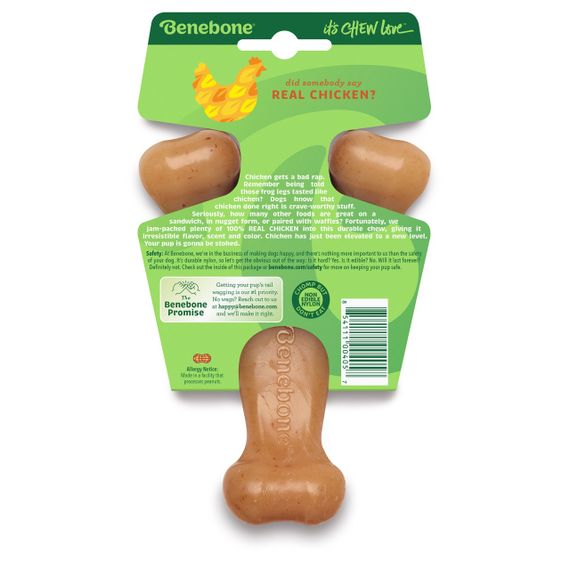 Іграшка для собак зі смаком курки Benebone Wishbone Chicken, 13.5 см | Зображення 3
