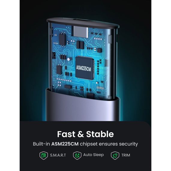 Карман внешний Ugreen SSD M.2 (NVME) M-KEY 3.1 GEN2 CM400 (10902) | Зображення 4