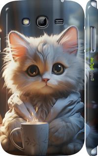 Чохол на Samsung Galaxy Grand Neo I9060 Білий кіт "5646m-112-2448"