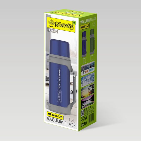 Термос питний Maestro MR-1631-150-Blue 1500 мл синій | Зображення 2