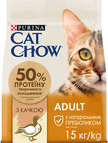 Сухий корм Purina Cat Chow Adult для дорослих котів, качка 15кг