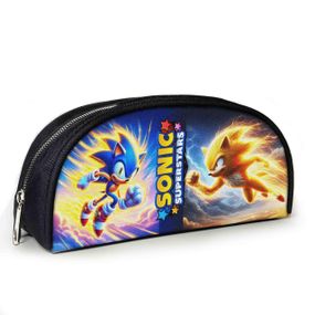 Пенал школьный с принтом Супер Соник 23х10х8 см детский для девочки,мальчика (3921)