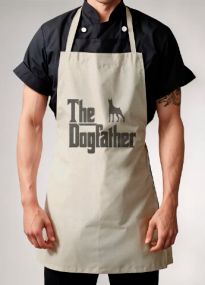 Універсальний фартух(dogfather доберман)для кухні, роботи та творчості. 78х50 см