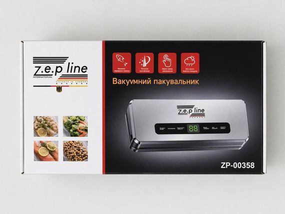 Кухонный вакууматор Zepline ZP-00358 200 Вт для сухих и влажных продуктов | Зображення 2