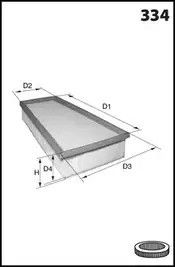 Фільтр повітряний CITRO8197N XSARA, PEUGEOT 306, MECAFILTER (ELP3967)