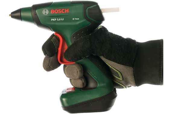 Пистолет клеевой Bosch PKP 3,6 LI, 3.6В, стержень 7х150мм, 0.3кг (0.603.264.620) | Зображення 1