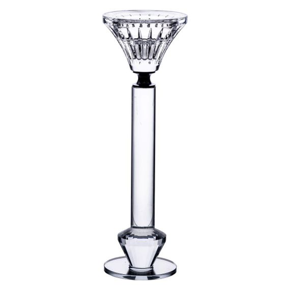 Подсвечник стеклянный на ножке 6×21.3 см прозрачный декоративный подсвечник на стол HP-4-12L
