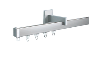 Карнизи для штор стіновий Арин Квадро одинарний Сталевий 100 див.