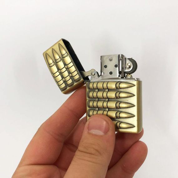 Зажигалка бензиновая в подарочной коробке 367-1, зажигалка подарок на день рождения, необычная зажигалка | Зображення 9