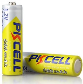 Акумулятор PKCELL 1.2V AA 600mAh NiMH Rechargeable Battery, 2 штуки в блістері ціна за блістер, Q