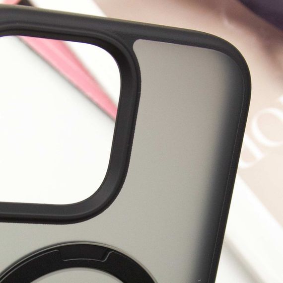 TPU+PC чохол Metal Buttons with MagSafe Colorful HQ Ring для Apple iPhone 15 Pro Max (6.7") | Зображення 6