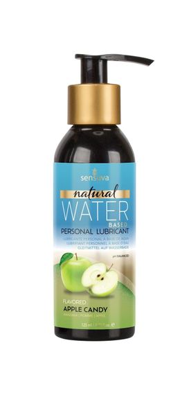 Смазка на водной основе Sensuva Natural Water-Based Apple Candy (125мл) без глицерина и парабенов