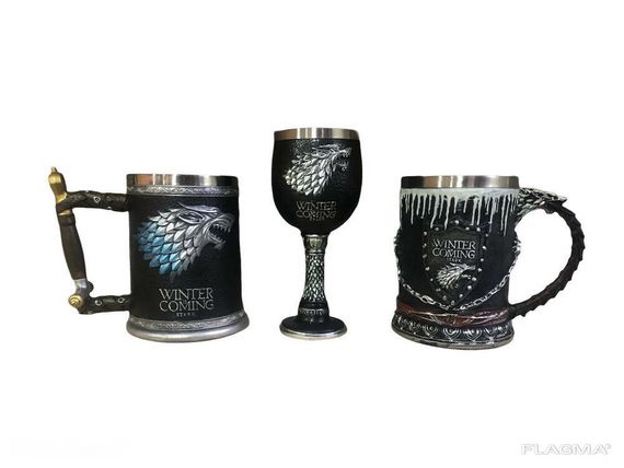Подарочный Набор Кружка Чашка Бокал 3D Игра Престолов Game Of Thrones Winter Is Coming... | Зображення 2
