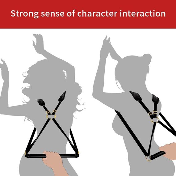 БДСМ-набір LOCKINK YEAHWOW Black Doggy Style Saddle set | Зображення 2