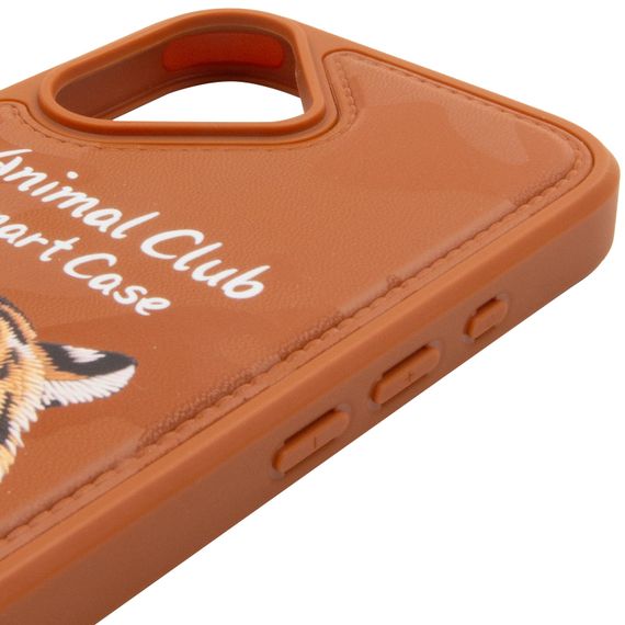 TPU+PC чохол Animal Club для Apple iPhone 16 (6.1") Chocolate Brown | Зображення 3