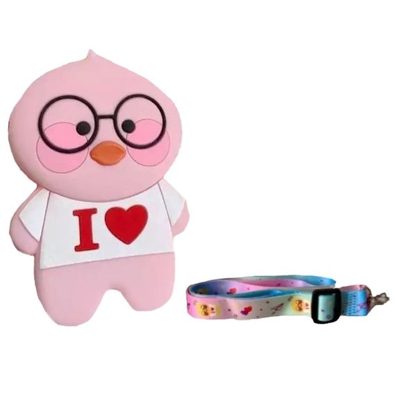 Сумочка силиконовая, C4352 утенок Розовый