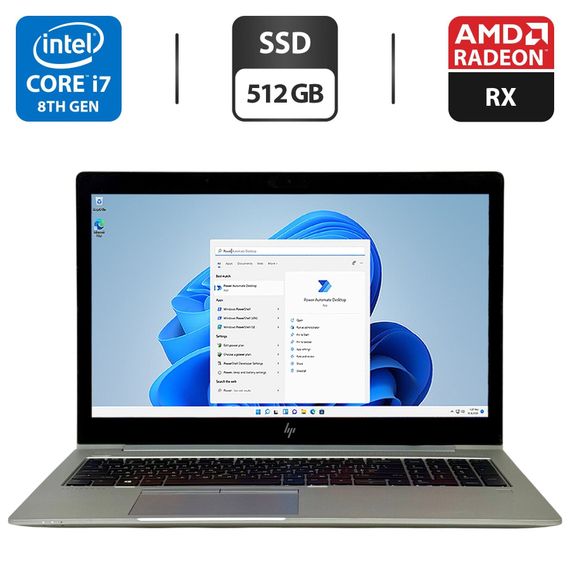 Ультрабук HP EliteBook 850 G5 / 15.6" (1920x1080) IPS / Intel Core i7-8550U (4 (8) ядра по 1.8 - 4.0 GHz) / 16 GB DDR4 / 512 GB SSD / AMD Radeon RX 540, 2 GB GDDR5, 128-bit / WebCam / LTE / Windows 11 Pro б/у