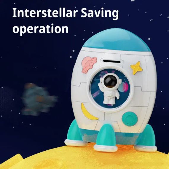 Дитяча електронна скарбничка-сейф RIAS 852A "Ракета" з музикою та підсвічуванням | Зображення 2